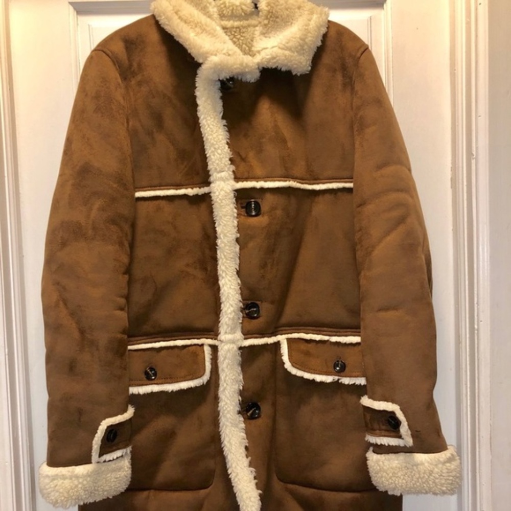 BRAND NEW ZARA Man Shearling Coat